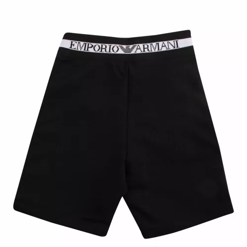 Boys Black Mesh Trim Sweat Shorts 57392 by Emporio Armani from Hurleys