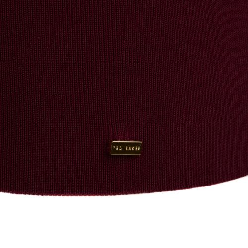 Womens Oxblood Smone Roll Neck Knitted Jumper 62061 by Ted Baker from Hurleys