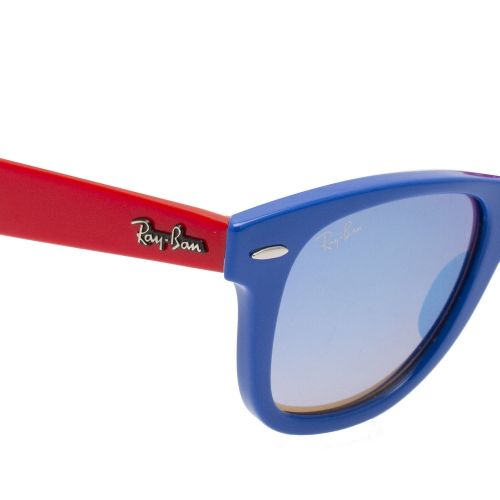 Junior Blue/Red RJ9066S Wayfarer Sunglasses 73347 by Ray-Ban from Hurleys