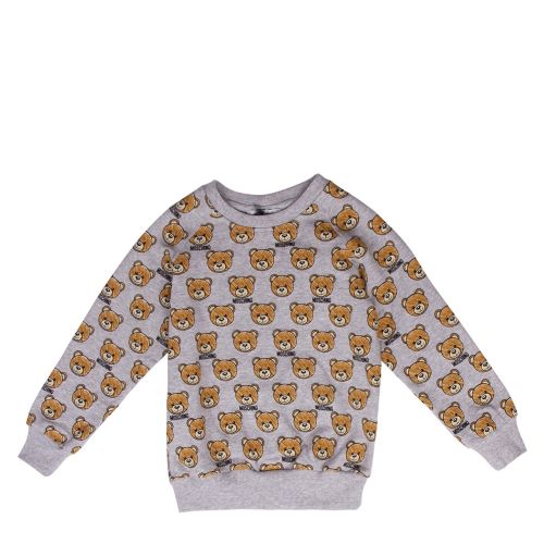 Boys Grey Melange Toy Print Crew Sweat Top 36118 by Moschino from Hurleys