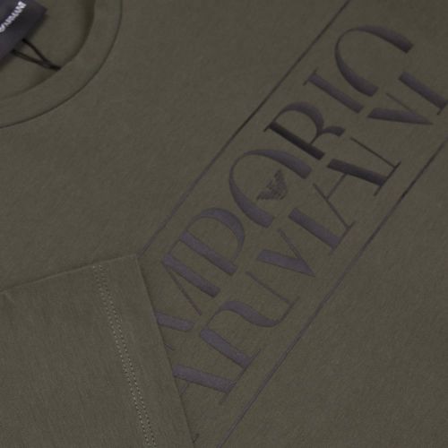 Mens Khaki Chest Logo S/s T Shirt 22449 by Emporio Armani from Hurleys
