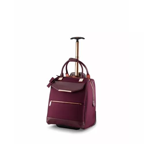 Ted Baker Travel & Luggage, Womens Metallic trim large wheel holdall bag  Black