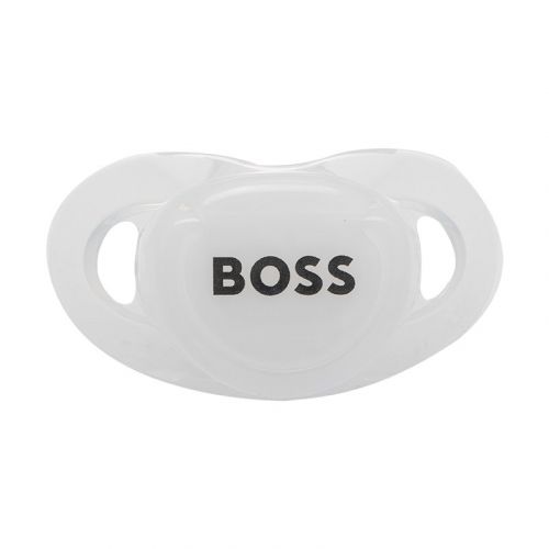 Baby White Branded Dummy 106620 by BOSS from Hurleys