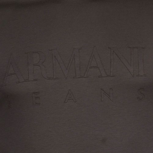 Mens Khaki Embossed Logo S/s T Shirt 18862 by Armani Jeans from Hurleys