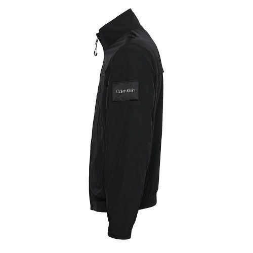 Mens Black Crinkle Nylon Jacket 86899 by Calvin Klein from Hurleys