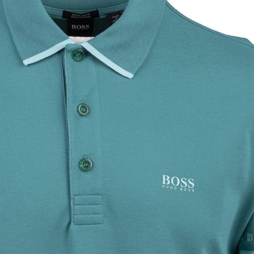 Athleisure Mens Turquoise Paddy 1 Regular Fit S/s Polo Shirt 100051 by BOSS from Hurleys