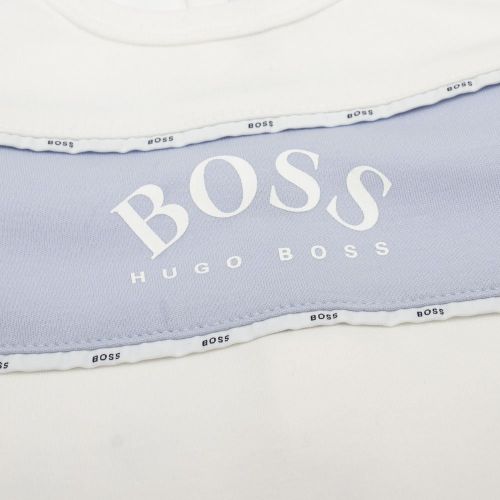 Baby White Babygrow & Hat Gift Set 87002 by BOSS from Hurleys