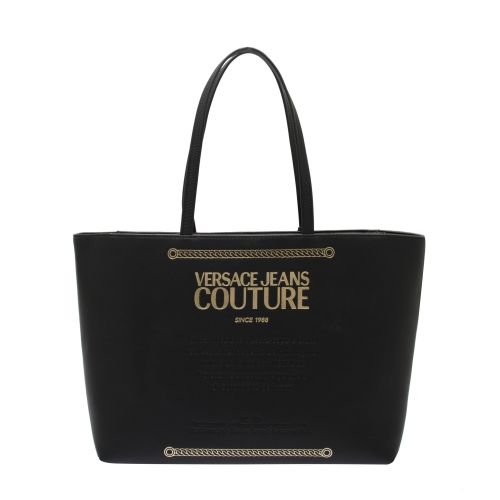 Womens Black Large Branded Logo Shopper Bag 43781 by Versace Jeans Couture from Hurleys