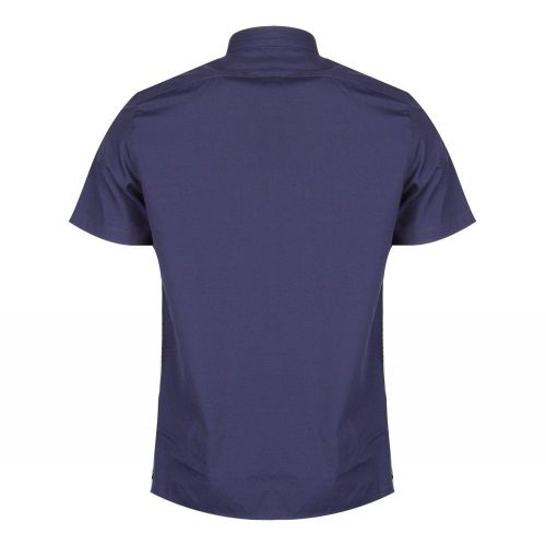 Mens Navy Oxford Pocket Short Sleeve Shirt 27550 by PS Paul Smith from Hurleys
