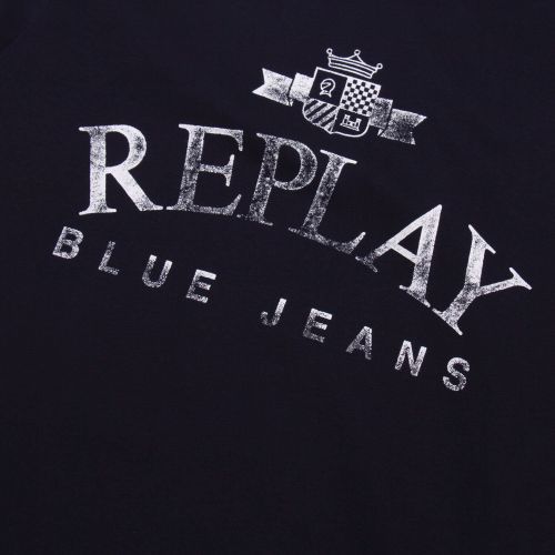 Mens Blue Branded S/s T Shirt 78842 by Replay from Hurleys
