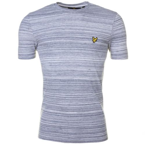 Mens Mid Grey Marl Space Dyed S/s Tee Shirt 64960 by Lyle and Scott from Hurleys