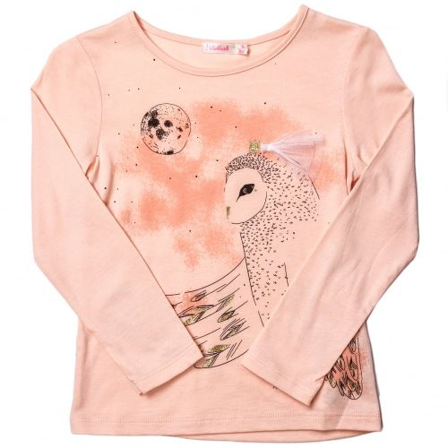 Girls Pink Owl L/s Tee Shirt 65616 by Billieblush from Hurleys