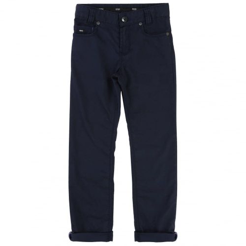 Boys Navy Chino Pants 35454 by BOSS from Hurleys