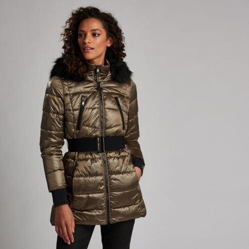 Womens Bronze Premium Arena Hooded Quilted Coat 51403 by Barbour International from Hurleys