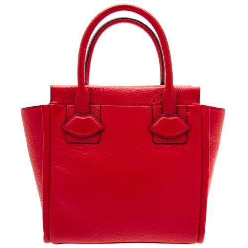 Womens Red Lyra Leather Small Bag 66603 by Lulu Guinness from Hurleys