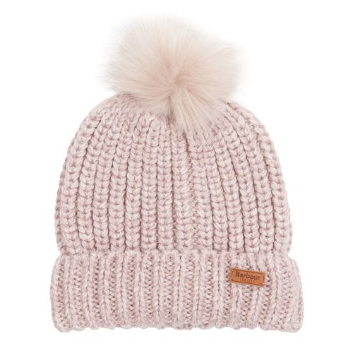 Womens Pale Pink Rothbury Beanie 94370 by Barbour from Hurleys