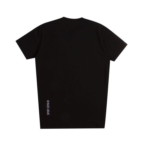 Boys Black Sports Taped S/s T Shirt 75392 by Dsquared2 from Hurleys