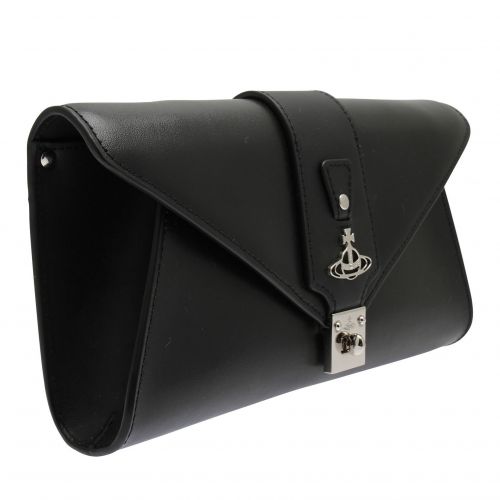 Womens Black Dolce Leather Envelope Clutch 79157 by Vivienne Westwood from Hurleys
