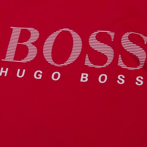 Athleisure Mens Red Teeos Stripe Logo S/s T Shirt 44780 by BOSS from Hurleys