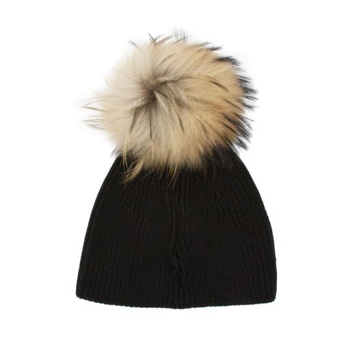 Womens Black Eze Knitted Hat 78537 by Pyrenex from Hurleys