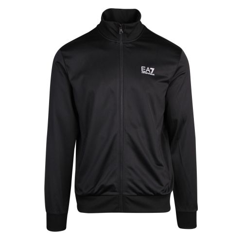 Mens Black Core ID Poly Funnel Zip Tracksuit 57444 by EA7 from Hurleys
