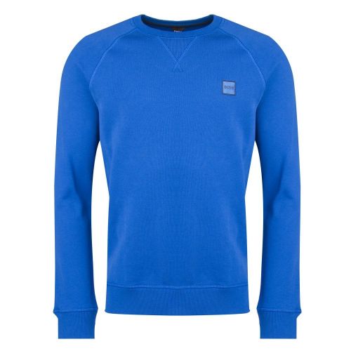 Casual Mens Bright Blue Wyan Crew Sweat Top 26346 by BOSS from Hurleys