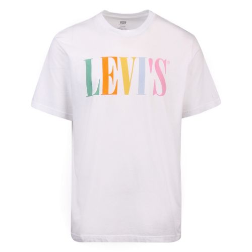 Mens White Relaxed Graphic Colour 90s S/s T Shirt 57847 by Levi's from Hurleys