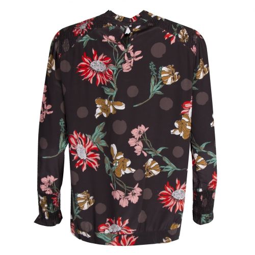 Casual Womens Black Clipa Floral Blouse 28552 by BOSS from Hurleys