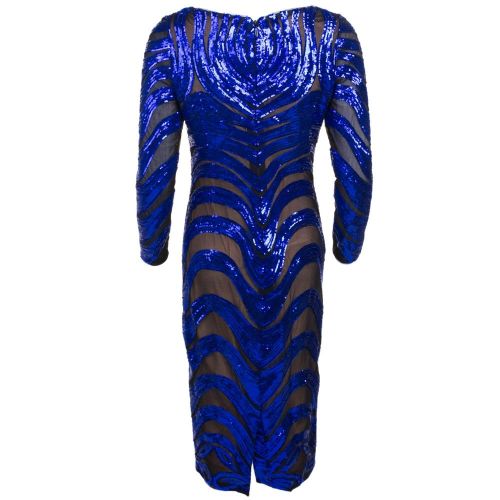 Womens Sax Blue Kim Sequin Dress 67620 by Forever Unique from Hurleys