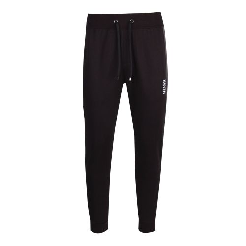 Mens Black Branded Poly Tracksuit Pants 74403 by BOSS from Hurleys