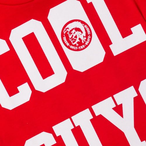 Boys Red Blood Cool Guy S/s Tee Shirt 65146 by Diesel from Hurleys