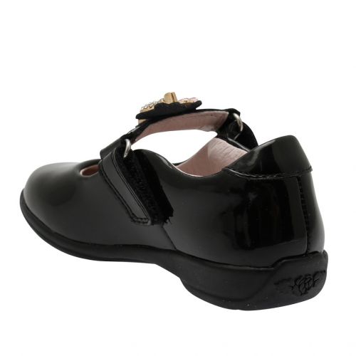 Girls Black Patent Bliss Unicorn F Fit Shoes (25-35) 90892 by Lelli Kelly from Hurleys