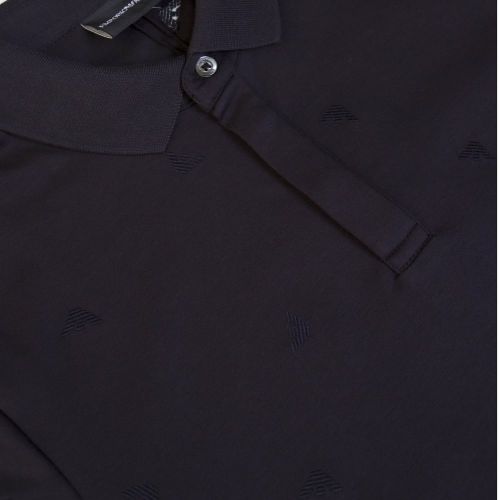 Mens Navy Small Logo Repeat S/s Polo Shirt 22339 by Emporio Armani from Hurleys