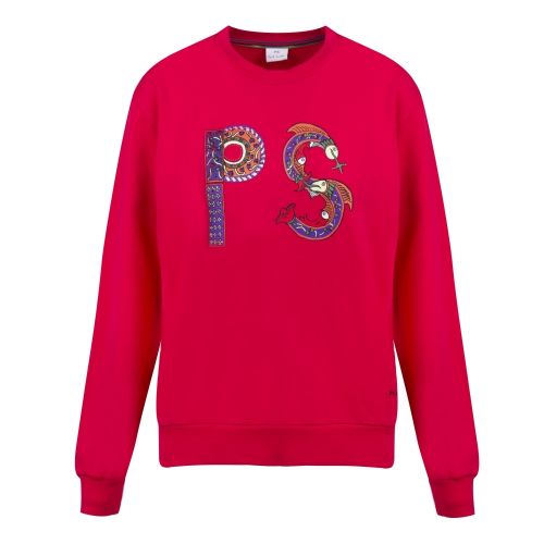 Womens Fuschia Illustrated Crew Sweat Top 52625 by PS Paul Smith from Hurleys