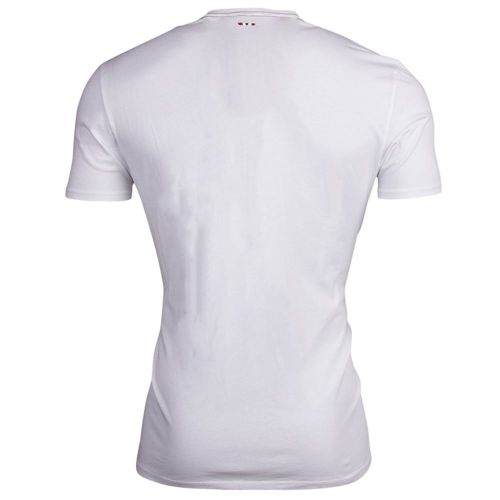 Mens White Savoonga S/s T Shirt 17242 by Napapijri from Hurleys