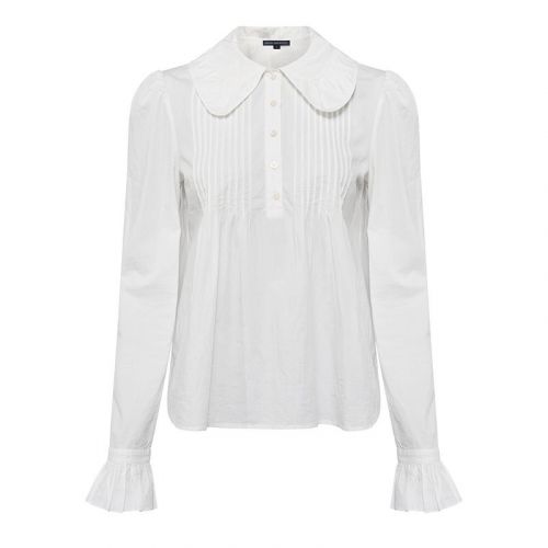 Womens Linen White Destiny Rhodes Poplin Blouse 103715 by French Connection from Hurleys