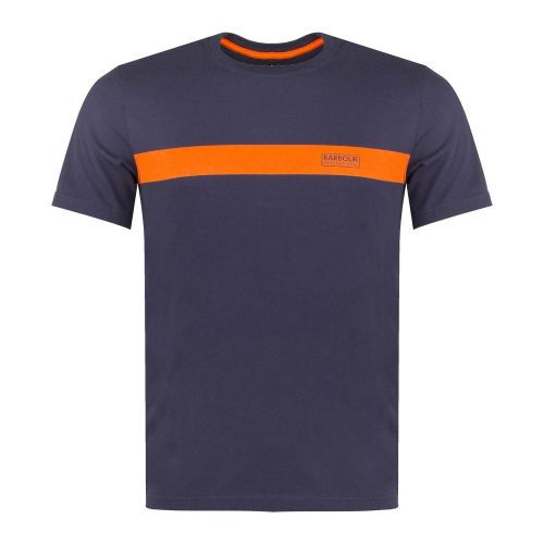 Mens Navy Line S/s T Shirt 34039 by Barbour International from Hurleys