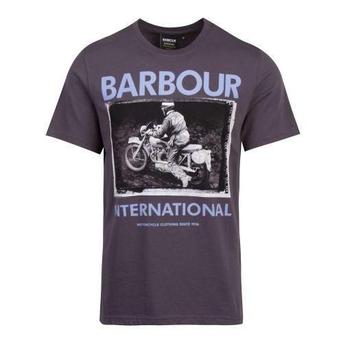 Mens Dusk Grey Frame S/s T Shirt 73383 by Barbour International from Hurleys
