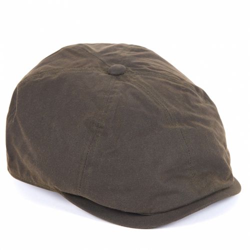 Mens Olive Portland Bakerboy Hat 47467 by Barbour from Hurleys