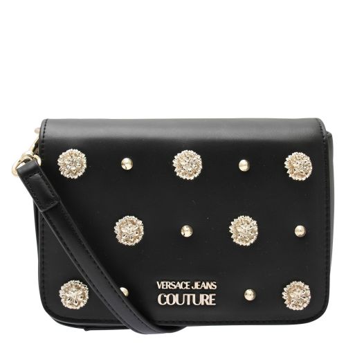 Womens Black Embellished Stud Crossbody Bag 49094 by Versace Jeans Couture from Hurleys