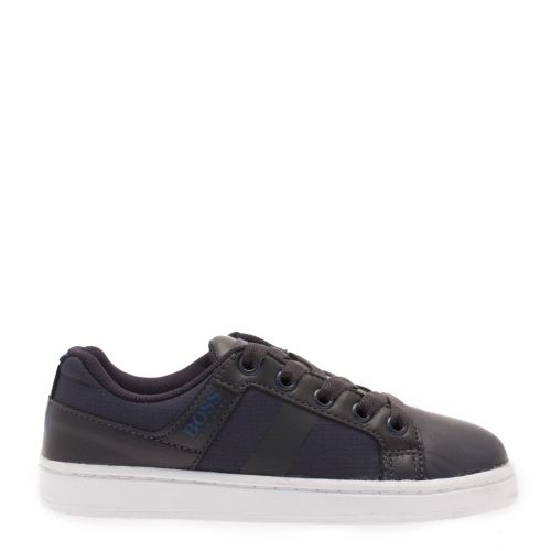 Boys Navy Branded Trainers (28-35) 28433 by BOSS from Hurleys