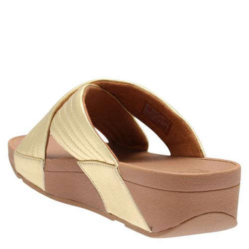 Womens Artisan Gold Lulu Padded Slide Sandals 40968 by FitFlop from Hurleys