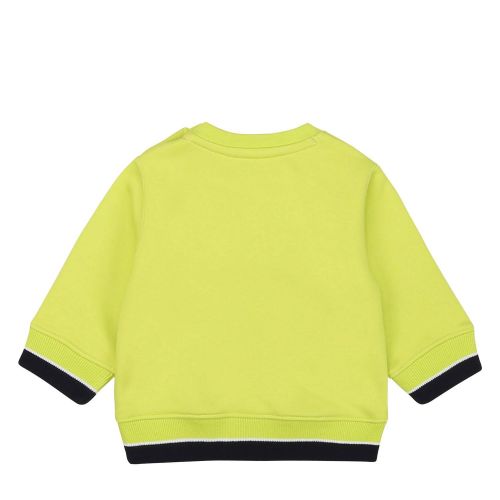 Toddler Lime Centre Logo Sweat Top 76302 by BOSS from Hurleys