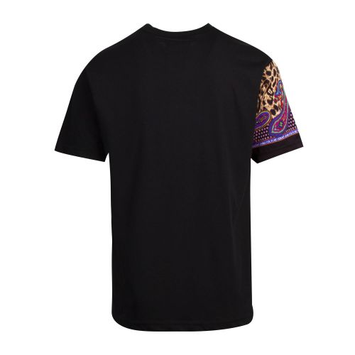 Mens Black Leopard Paisley Regular Fit S/s T Shirt 75699 by Versace Jeans Couture from Hurleys