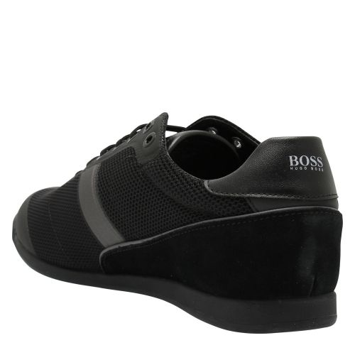 Athleisure Mens Black Glaze Lowp Trainers 45323 by BOSS from Hurleys