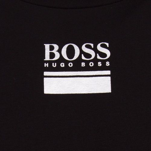 Athleisure Mens Black/Silver Togn 2 Small Logo L/s T Shirt 81174 by BOSS from Hurleys