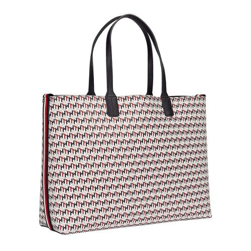 Womens Corporate Mono Iconic Tommy Monogram Tote Bag 85352 by Tommy Hilfiger from Hurleys