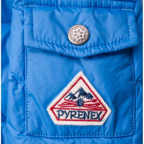 Boys Cyan Authentic Fur Hooded Matte Jacket 65802 by Pyrenex from Hurleys