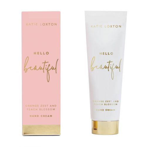Womens Orange Zest And Peach Blossom Hello Beautiful Hand Cream 99522 by Katie Loxton from Hurleys