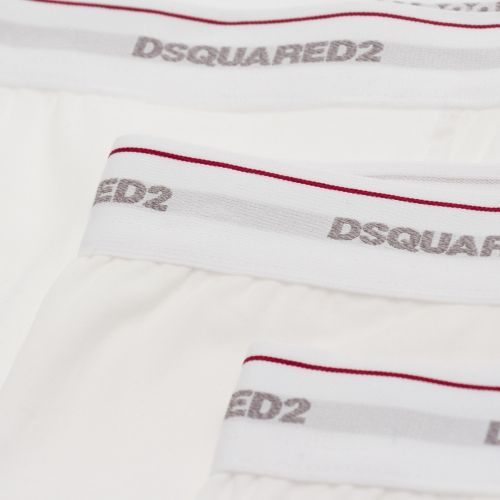 Mens White 3 Pack Boxers 31592 by Dsquared2 from Hurleys